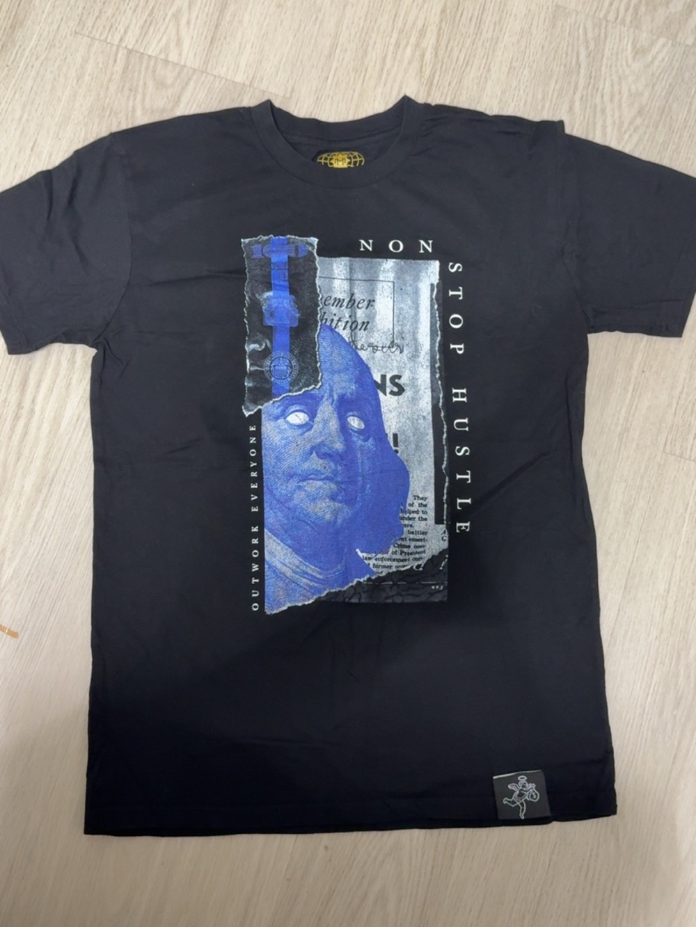 hasta muerte Graphic Tee - Black & Blue
